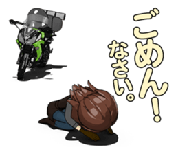 Bustling people touring sticker #9331104