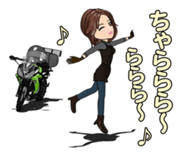 Bustling people touring sticker #9331106