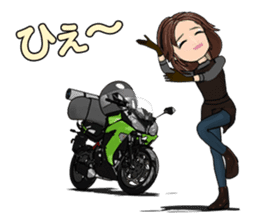 Bustling people touring sticker #9331108