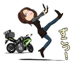 Bustling people touring sticker #9331110