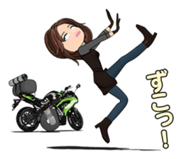 Bustling people touring sticker #9331110