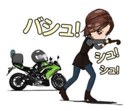 Bustling people touring sticker #9331112