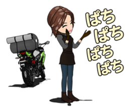 Bustling people touring sticker #9331116