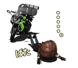 Bustling people touring sticker #9331118