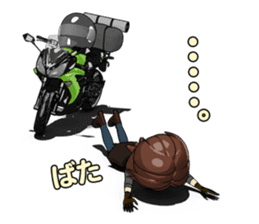 Bustling people touring sticker #9331118