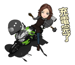 Bustling people touring sticker #9331122