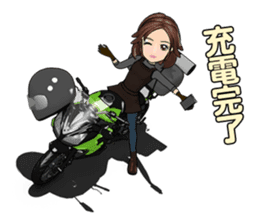 Bustling people touring sticker #9331122