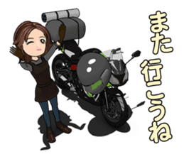 Bustling people touring sticker #9331124