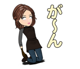 Bustling people touring sticker #9331126