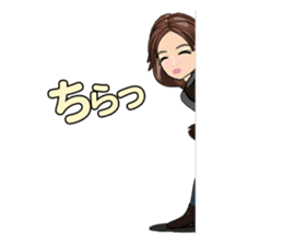 Bustling people touring sticker #9331127