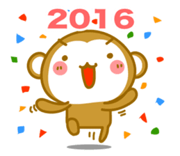 Congratulation! Basic of Monkey sticker #9331246