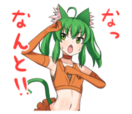 Nekomimi Ninja girl sticker #9331812