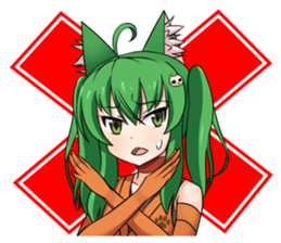 Nekomimi Ninja girl sticker #9331824