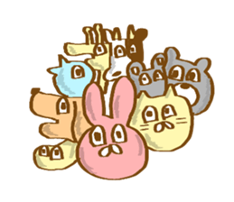 nice sholders animals sticker #9332082