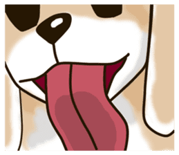 Sticker with dog language sticker #9332353