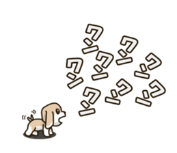 Sticker with dog language sticker #9332355