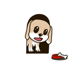 Sticker with dog language sticker #9332366