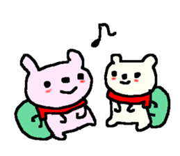 Polite cute bears. sticker #9332987