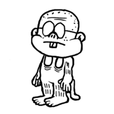 Cute monkey with glasses vol.2 sticker #9333748