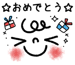 3 colors of decorated letter stickers sticker #9333839