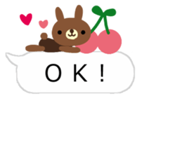 Sticker of the balloon rabbit/New sticker #9334008