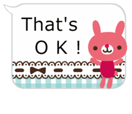 Sticker of the balloon rabbit/New sticker #9334011