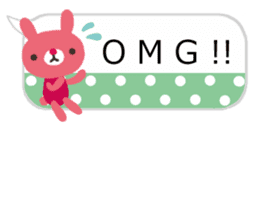Sticker of the balloon rabbit/New sticker #9334044