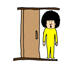 Sorry with a straight face of Afro(Eng) sticker #9334278