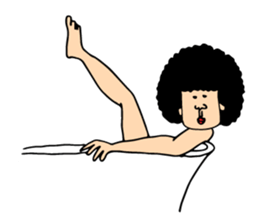 Sorry with a straight face of Afro(Eng) sticker #9334283