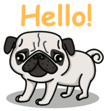 Pug Taro sticker #9334889
