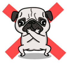 Pug Taro sticker #9334894