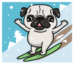 Pug Taro sticker #9334898