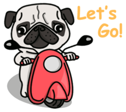 Pug Taro sticker #9334901