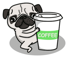 Pug Taro sticker #9334904