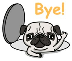 Pug Taro sticker #9334905