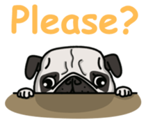 Pug Taro sticker #9334906