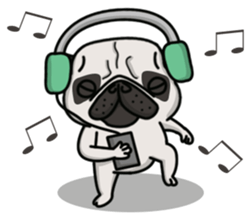 Pug Taro sticker #9334908
