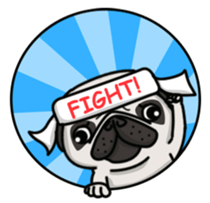 Pug Taro sticker #9334920