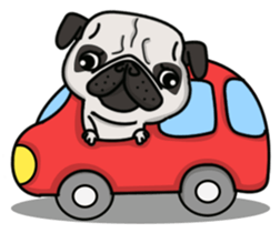 Pug Taro sticker #9334923