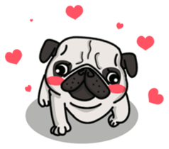 Pug Taro sticker #9334924