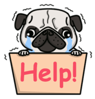 Pug Taro sticker #9334925