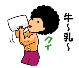 Mr Afro-hair macho 1 sticker #9335259