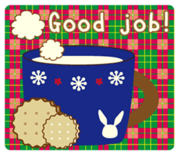 Flower Bunny Winter version (in English) sticker #9335294