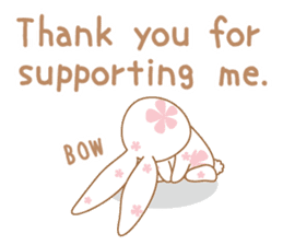 Flower Bunny Winter version (in English) sticker #9335301