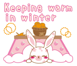 Flower Bunny Winter version (in English) sticker #9335302