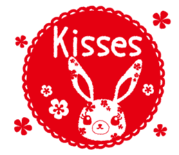 Flower Bunny Winter version (in English) sticker #9335315