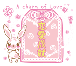 Flower Bunny Winter version (in English) sticker #9335321