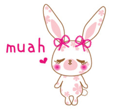 Flower Bunny Winter version (in English) sticker #9335327