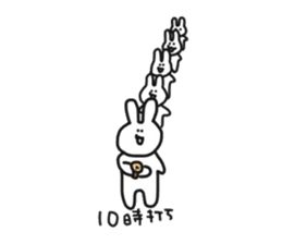 Rabbit like train sticker #9336289