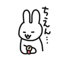Rabbit like train sticker #9336293